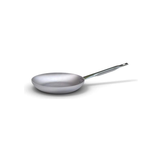 Ballarini 0869109-B 6800 Padella in Alluminio Svasata Bassa 24 cm per Induzione con Manico in Acciaio colore Acciaio
