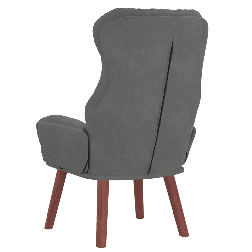 poltrona Grigio scuro 69 x 74 x 93 cm Velluto 42001888