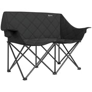 Sedia pieghevole da esterno con borsa ¨C zephmum ¨C nero 60x92x145 cm