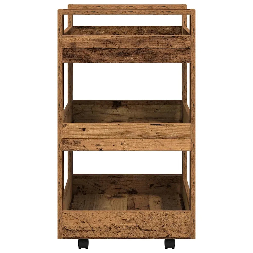 Carrello da Cucina Legno di quercia 60 x 45 x 80 cm 862117