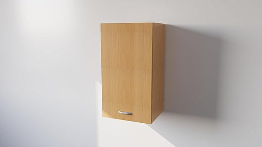 Pensile Cucina in Legno Nobilitato Faggio Alto con 1 Anta, Pensile Componibile Moderno Made in Italy (H90XL45XP33cm)