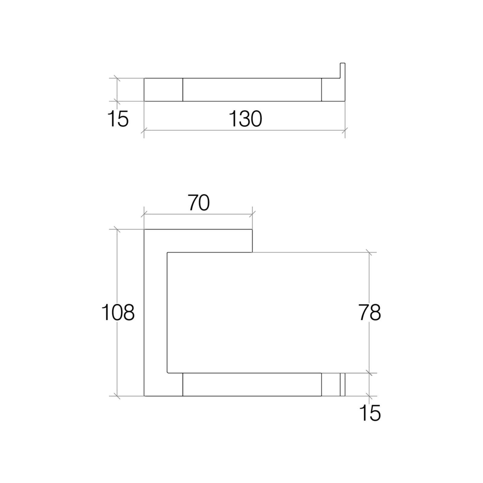Lineabeta - Portarotolo Grela in acciaio bianco