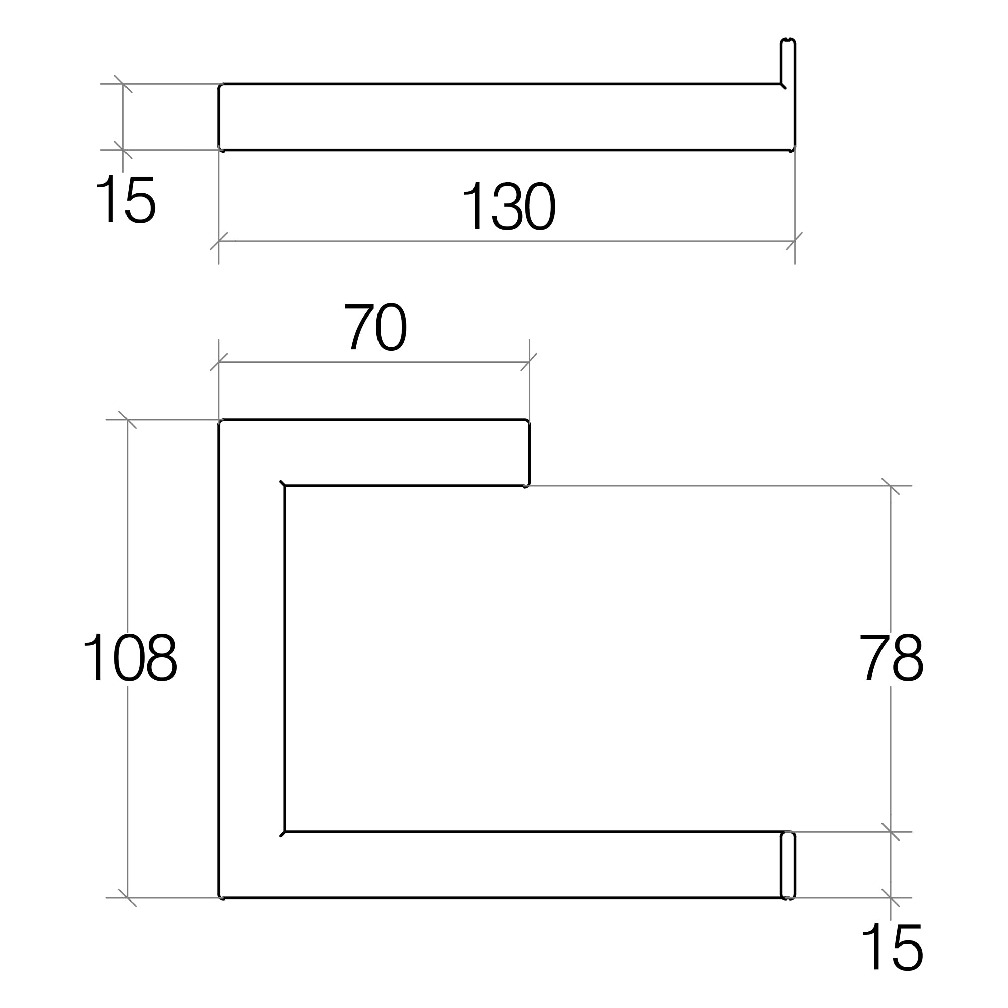 Lineabeta - Portarotolo Grela in acciaio nero opaco