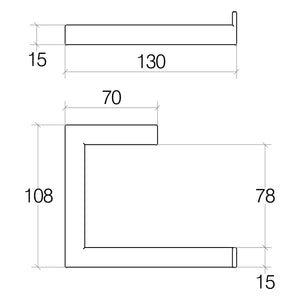 Lineabeta - Portarotolo Grela in acciaio satinato
