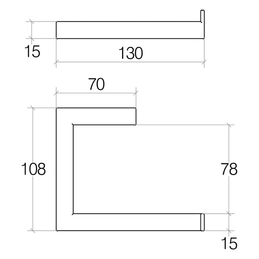 Lineabeta - Portarotolo Grela in acciaio satinato