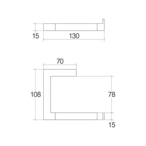 Lineabeta - Portarotolo Grela in acciaio nickel nero
