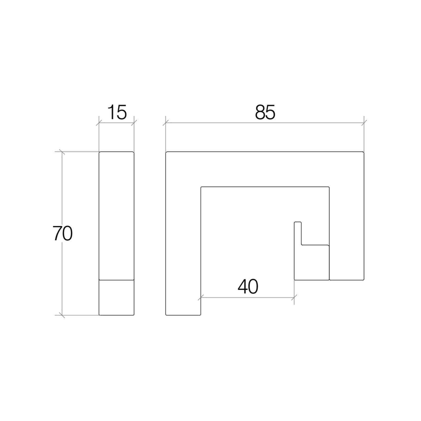 Lineabeta - Appendiabiti a G Grela in acciaio lucido