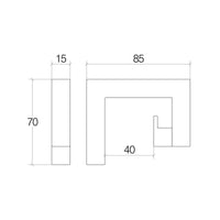 Lineabeta - Appendiabiti a G Grela in acciaio lucido