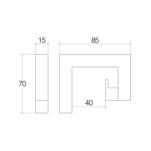 Lineabeta - Appendiabiti a G Grela in acciaio lucido
