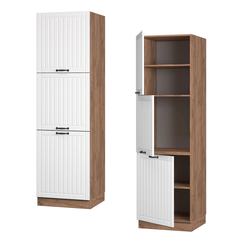 Vicco Mobile per forno da incasso Bianco casa di campagna 60 cm
