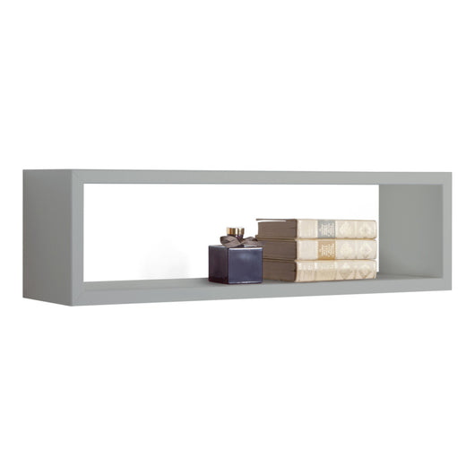 Mensola da Muro Modello REGOLO, Pensile Bagno, Mensola da Parete, Scaffale da Parete, 60x17 p15.5 cm. Finitura  GRIGIO SASSO - MADE IN ITALY