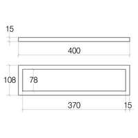Lineabeta - Porta asciugamani - Porta accessori Grela in acciaio satinato L.40 cm