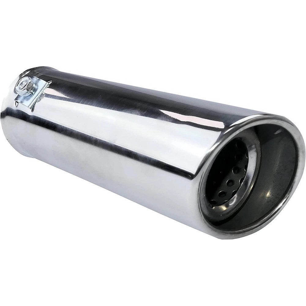 Trade Shop - Terminale Di Scarico Diametro 30-45mm Lunghezza 160mm Copertura Cromata Marmitta -