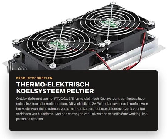 Sistema di raffreddamento termoelettrico - Peltier per progetti DIY - Raffreddamento efficiente - Formato compatto - Per applicazioni di raffreddamento - Energi...
