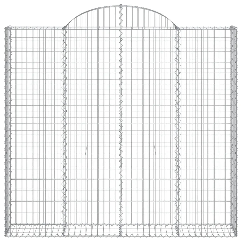 Cesti Gabbioni ad Arco 7 pz 200x30x180/200 cm Ferro Zincato 3146199