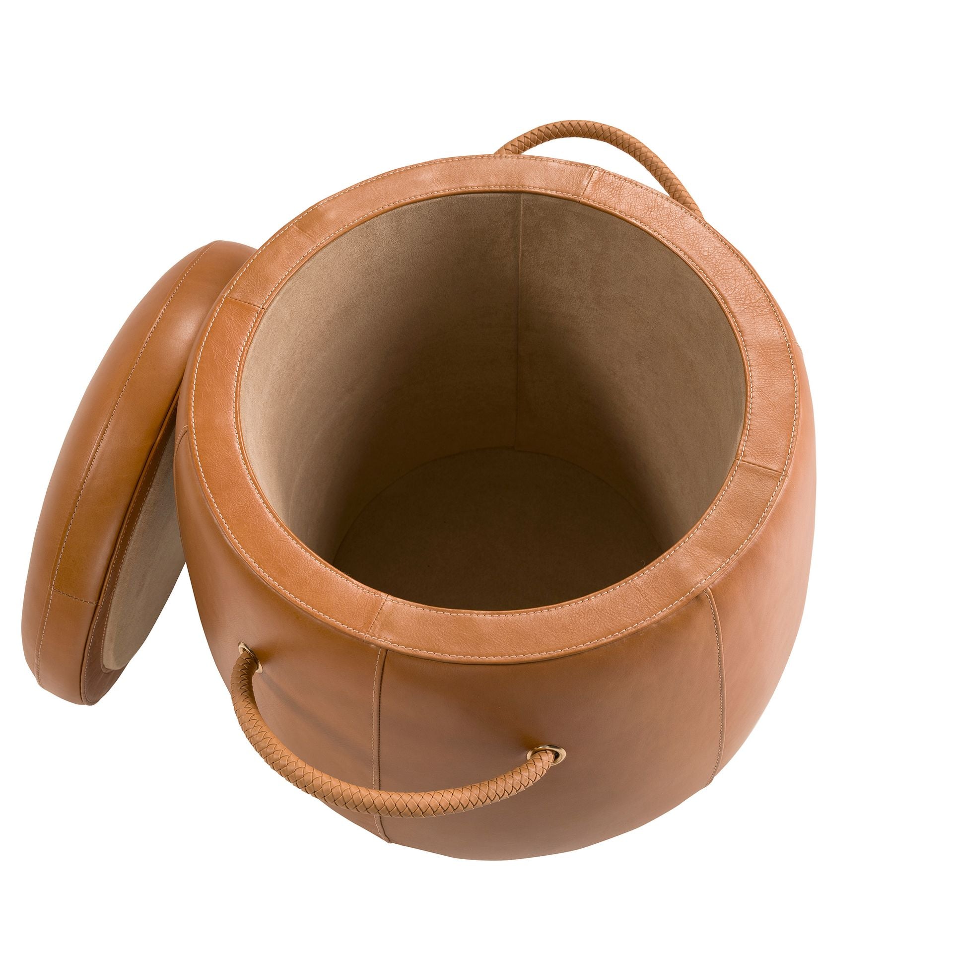 Pouf in pelle di cammello