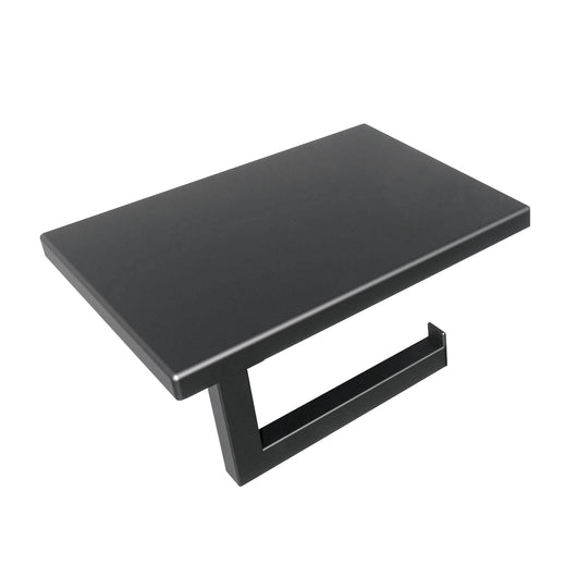 Lineabeta - Portarotolo con coperchio portacellulare Grela in acciaio nero