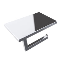 Lineabeta - Portarotolo con coperchio portacellulare Grela in acciao lucido