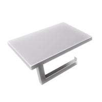 Lineabeta - Portarotolo con coperchio portacellulare Grela in acciaio spazzolato