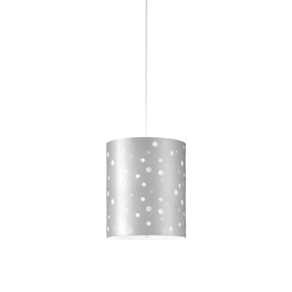 Sospensione Moderna Pois Polilux ® Argento 1 Luce E27 D27Cm