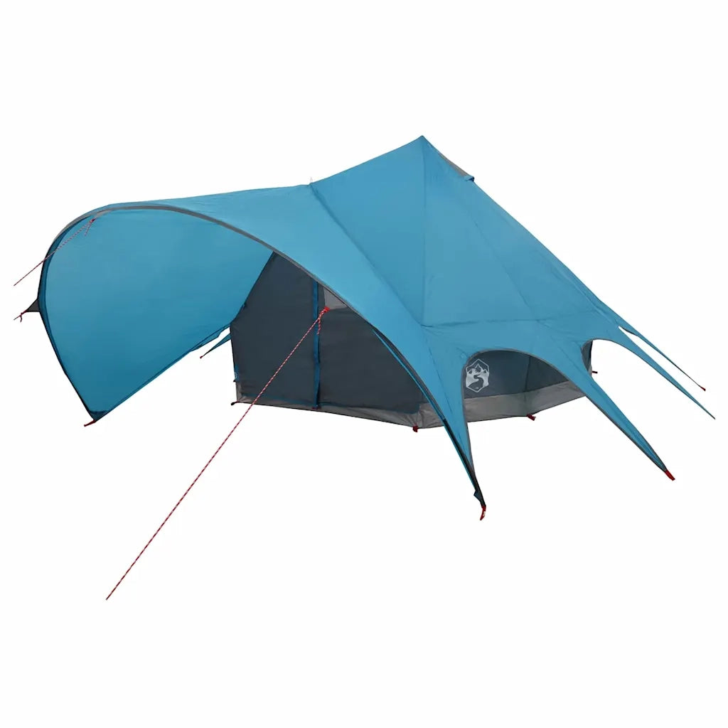 Tenda Teepee per 5 Persone Blu e Grigio 415 x 415 x 247 cm