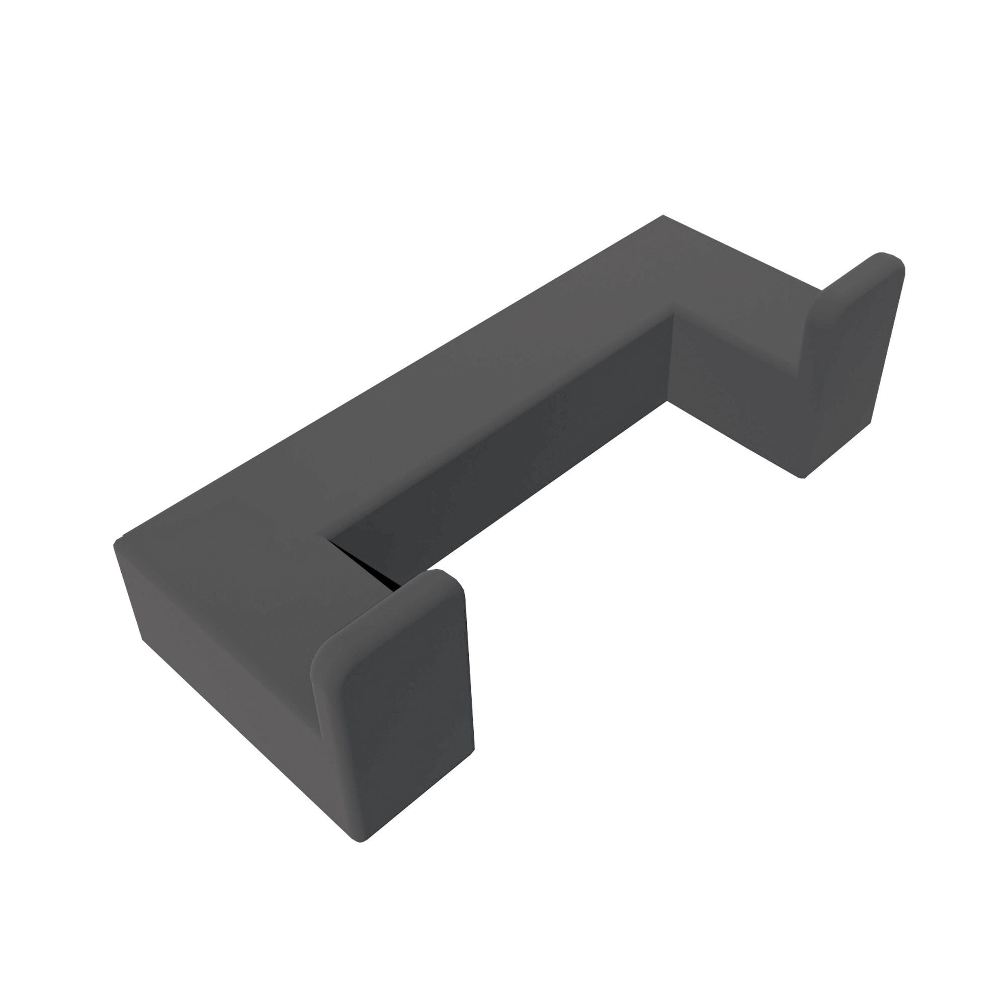 Lineabeta - Appendiabiti doppio Grela in acciaio nero