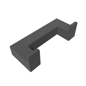 Lineabeta - Appendiabiti doppio Grela in acciaio nero