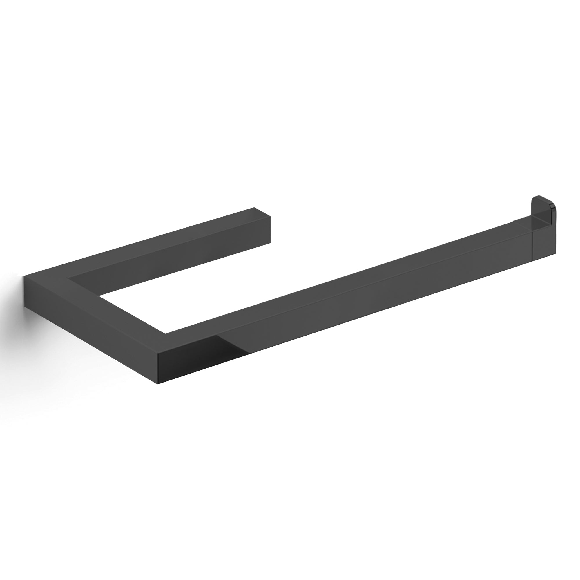 Lineabeta - Porta asciugamani da bidet Grela L.28 cm in acciaio nero opaco