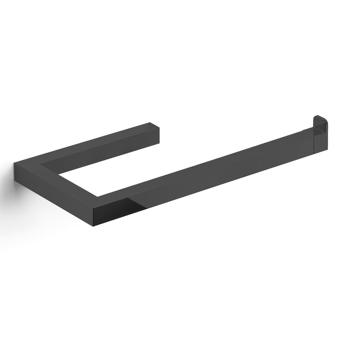Lineabeta - Porta asciugamani da bidet Grela L.28 cm in acciaio nero opaco