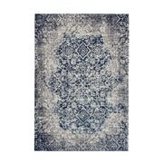 Tappeto Jacquard River 130 Grigio e Blu Vintage