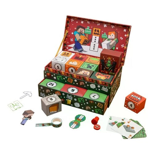 Calendario avvento paladone pp15749mcf minecraft keepsake box