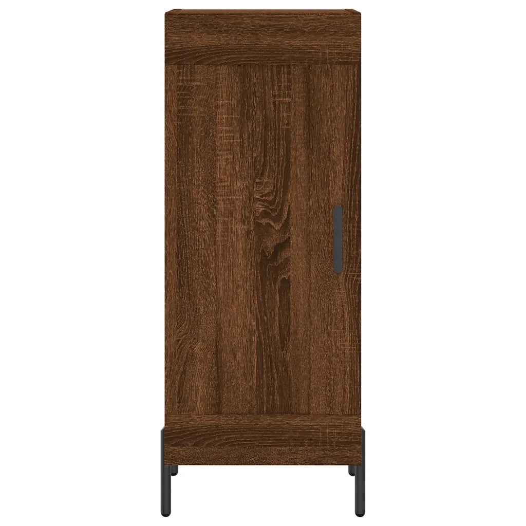 Credenza Rovere Marrone 34,5x34x90 cm in Legno Multistrato 830459