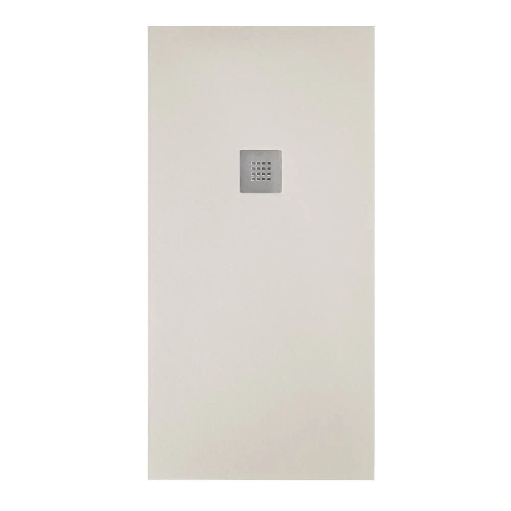 Piatto doccia effetto pietra 70x140 Crema marmoresina pieno Piletta inclusa