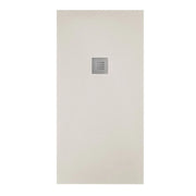 Piatto doccia effetto pietra 70x140 Crema marmoresina pieno Piletta inclusa