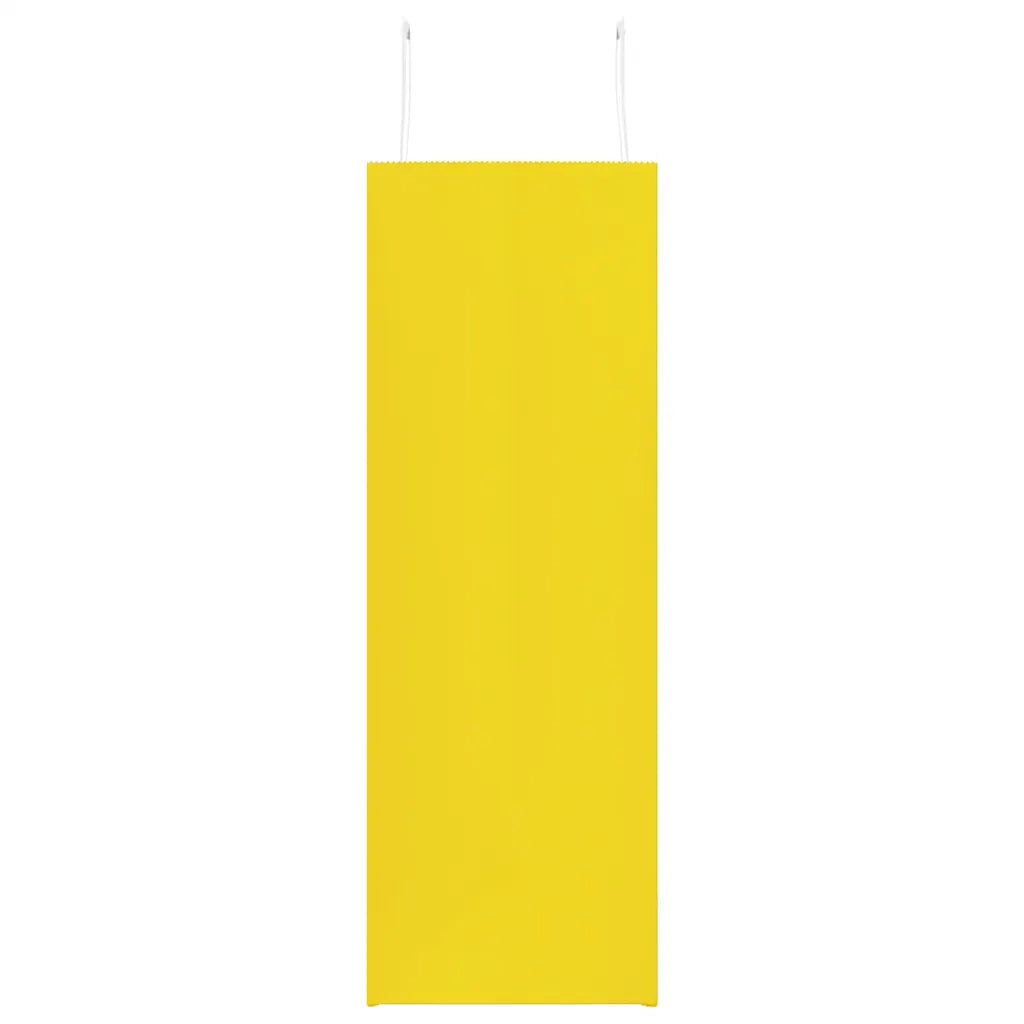 Sacchetti di Carta 250 pz con Manici Gialli 45x17x48 cm