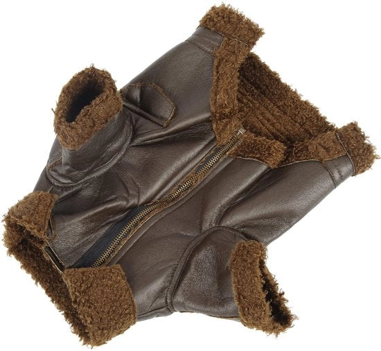 Abbigliamento per Cani Acquaplanato - Caldo Piumino - Impermeabile al Vento - Chiusura a Ritagli - Taglia S - Adatto per Cani Piccoli/Medi