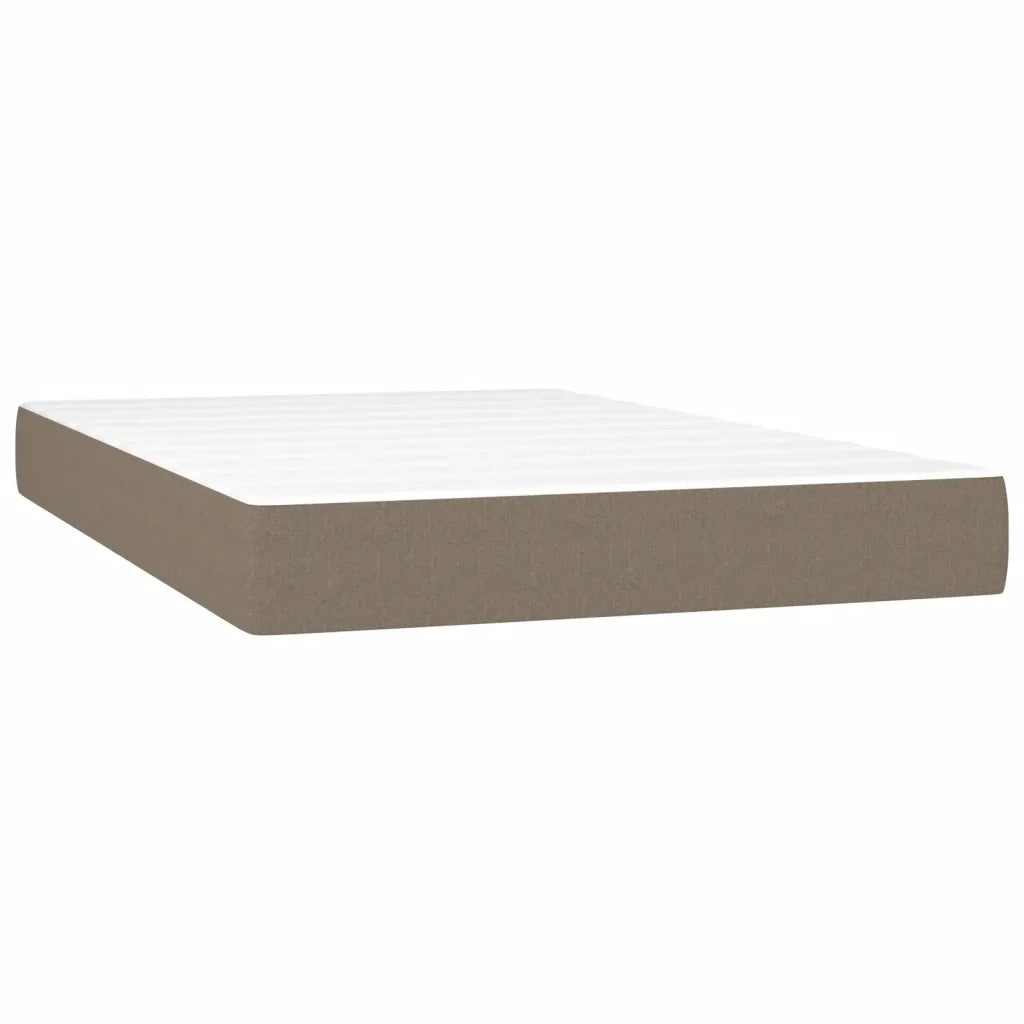 Giroletto a Molle con Materasso Tortora 120x200 cm in Tessuto 3140685