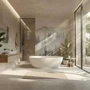 Vasca Da Bagno Freestanding In Acrilico Roma 170 Copritappo oro spazzolato