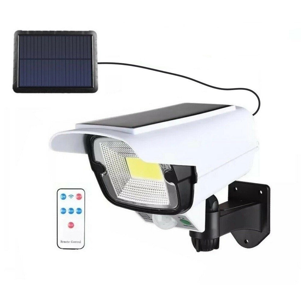 Trade Shop - Telecamera Finta Pannello Solare Sensore Di Movimento Faretto Led Smd Jlp-2176a -