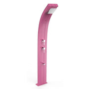 Doccia Solare In Alluminio Dada 40 Litri Con Miscelatore, Lavapiedi E Nebulizzatore Colore Fuxia Cv-D350/4003