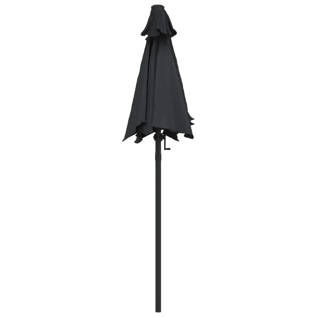 Ombrellone nero 200 x 211 cm in alluminio 02_0008702