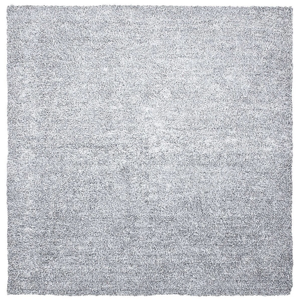 Tappeto shaggy grigio melange 200 x 200 cm moderno tappeto quadrato trapuntato a Pelo Lungo