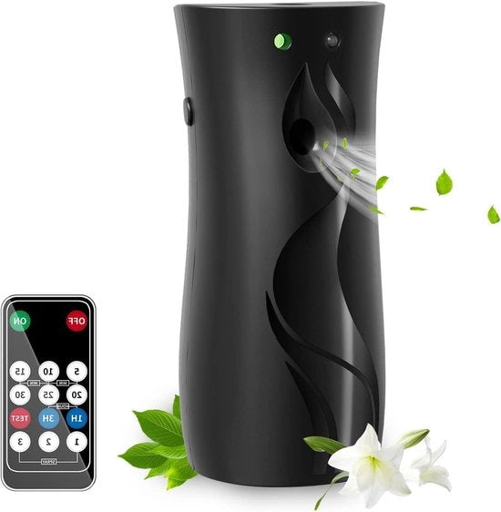 Aria Automatica con Impostazione di Tempo e Spray di Aria per la Casa - Nero