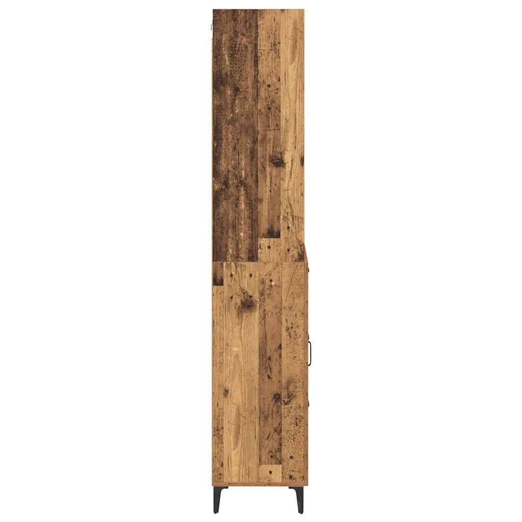 Credenza | Madia | Buffet da pranzo | Armadio da pranzo Legno vecchio 69,5 x 34 x 180 cm Legno multistrato