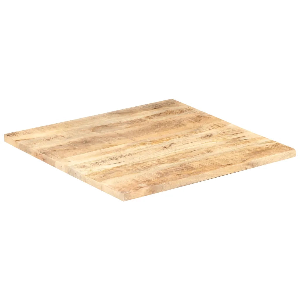 Piano Tavolo in Legno Massello di Mango 25-27 mm 80x80 cm 286030