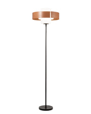 Lampada da terra Loto 170cm in Metallo e Vetro Soffiato, Colore Mattone, Attacco E27 40W, Design Elegante con Variatore - Loto