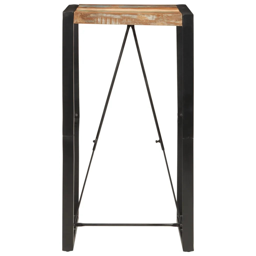 Tavolo da Bar 60x55x110 cm in Legno Massello di Recupero