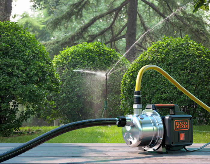 Black+Decker BXGP800XE Pompa Autoadescante per Acque Chiare (800 W, Portata max. 3.500 l/h, Prevalenza max. 38 m)