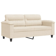 Divano | Divano da soggiorno | Sofa a 2 Posti Beige 140 cm in Tessuto Microfibra