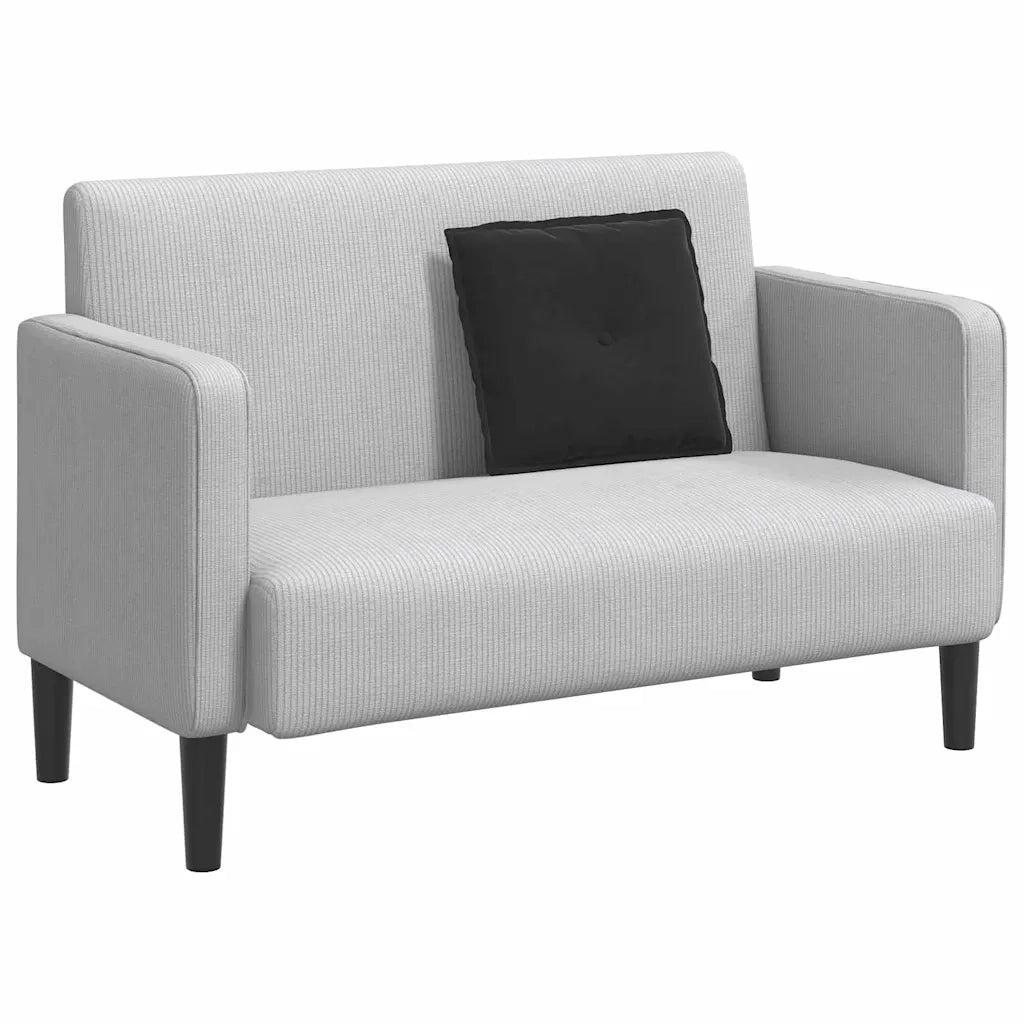 Cuscino per Schiena | Cuscino dorsale Nero 50 x 45 cm Tessuto in Cords
